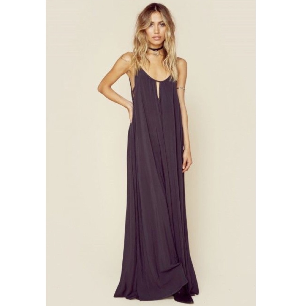 Blue Life Planet Blue Heats On Maxi Dress Black